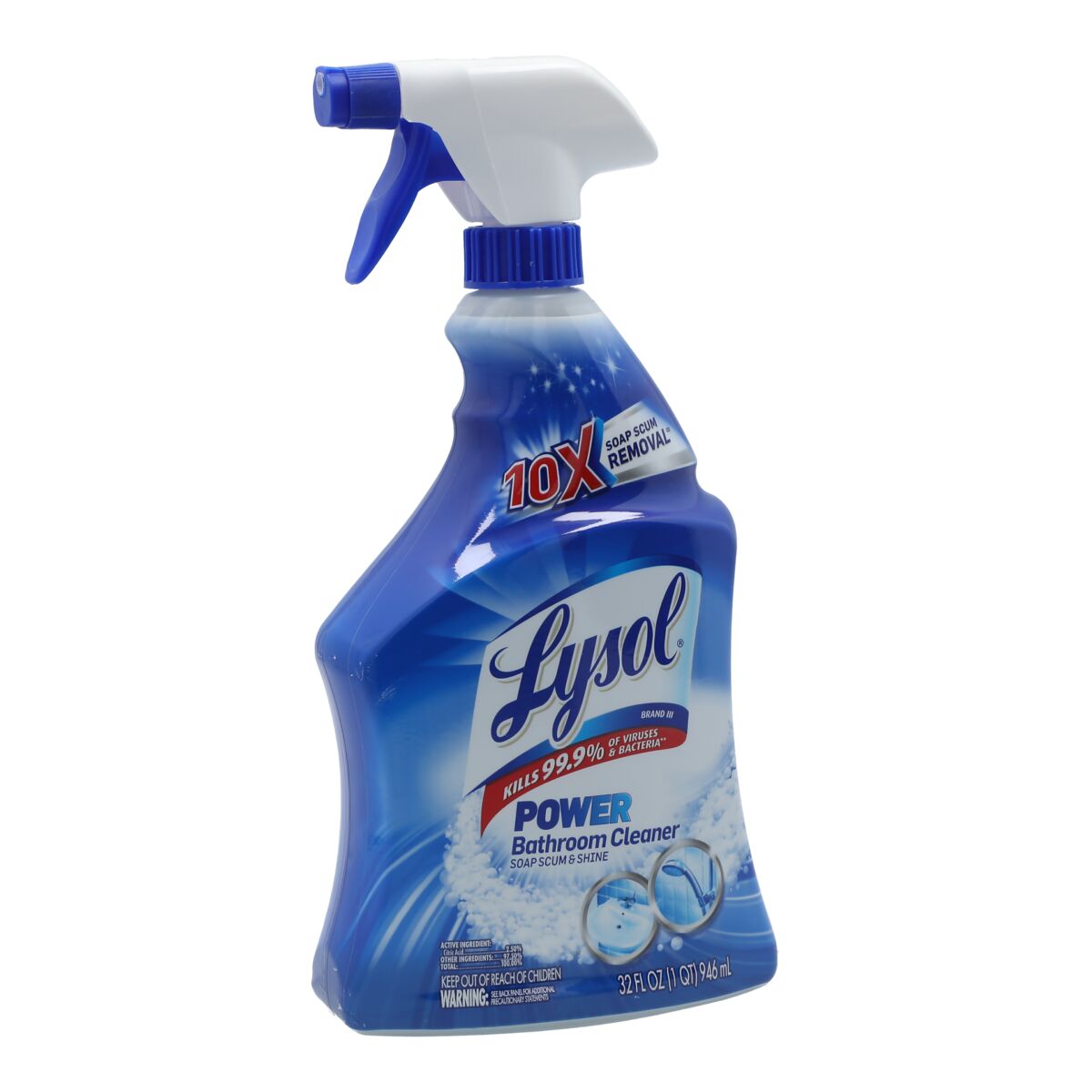 Lysol Island Breeze Scent All Surfaces Power Bathroom Cleaner Spray